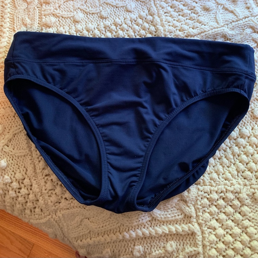 Lands' End Classic Navy Bikini Bottom